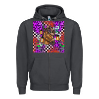 Smoke halloween horse Zipper Hoodie - BarkalooDesign