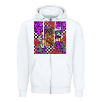 White halloween horse Zipper Hoodie - BarkalooDesign