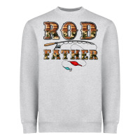 Heather Grey rod father Heavyweight Sweatshirt - Artiststas