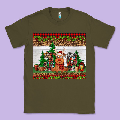 Joy Reindeer Classic Tee Designed By Jasminsmagicworld