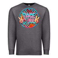 Charcoal Heather race girl Premium Sweatshirt - AdoDesignShop