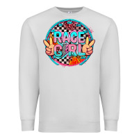 Dove Grey race girl Premium Sweatshirt - AdoDesignShop