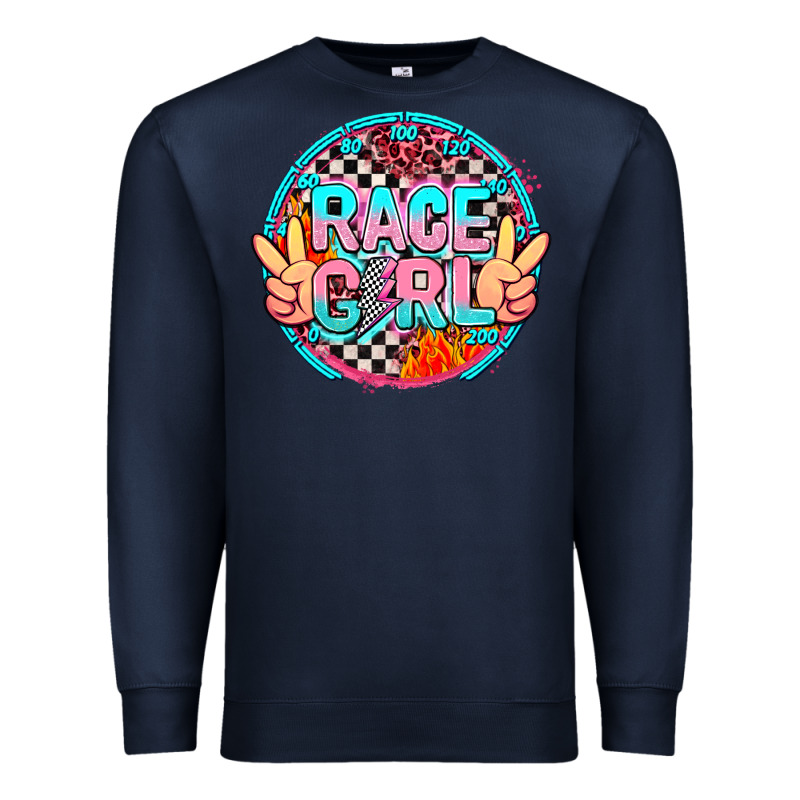 Race Girl Premium Sweatshirt by AdoDesignShop | Teevron