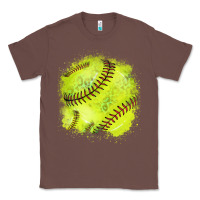 Chestnut Softball background Classic Tee - HowdyJamesFarm