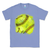 Colony Blue Softball background Classic Tee - HowdyJamesFarm