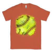 Copper Softball background Classic Tee - HowdyJamesFarm