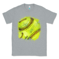 Heather Grey Softball background Classic Tee - HowdyJamesFarm