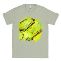 Matcha Softball background Classic Tee - HowdyJamesFarm