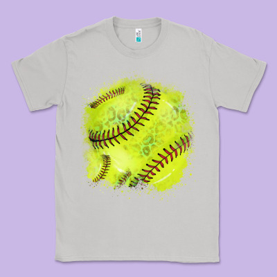 Softball Background Classic Tee Designed By Howdyjamesfarm