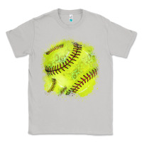 Moon Dust Softball background Classic Tee - HowdyJamesFarm