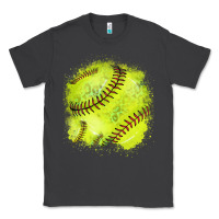 Smoke Softball background Classic Tee - HowdyJamesFarm