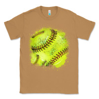 Toasted Coconut Softball background Classic Tee - HowdyJamesFarm