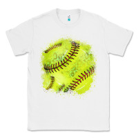 White Softball background Classic Tee - HowdyJamesFarm