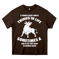 Chocolate Brown Taurus Horoscope Heavy Core Tee - Bettercallsaul