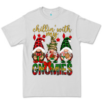 Dove Grey Chillin' with my gnomes Premium Tee - NancyCooperArtShop