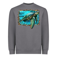 Storm sea turtle with background Heavyweight Sweatshirt - Artiststas