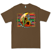 Cacao turquoise desert moon serape background Premium Tee - Jasminsmagicworld