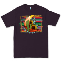 Plum turquoise desert moon serape background Premium Tee - Jasminsmagicworld