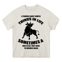 Cream Taurus Horoscope Heavy Core Tee - Bettercallsaul