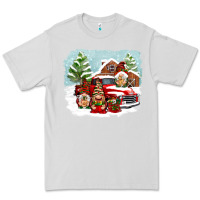 Dove Grey Christmas gnomes with red truck Premium Tee - NancyCooperArtShop