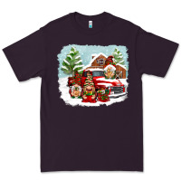 Plum Christmas gnomes with red truck Premium Tee - NancyCooperArtShop