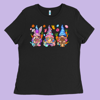 Easter Gnomies Easter Day Ladies Tee Designed By Howdyjamesfarm