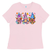 Bubblegum Pink Easter gnomies Easter Day Ladies Tee - HowdyJamesFarm