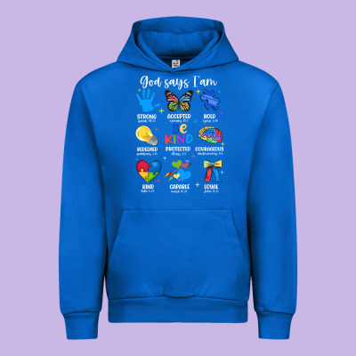 God Says I Am Autism Urban Hoodie Designed By Jahusdesignshop