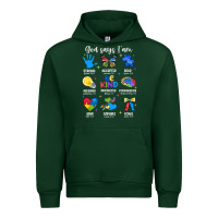 Forest Green god says i am autism Urban Hoodie - JahusDesignShop