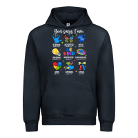 Navy god says i am autism Urban Hoodie - JahusDesignShop