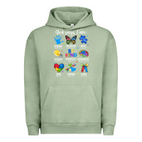 Pigment Oil Green god says i am autism Urban Hoodie - JahusDesignShop