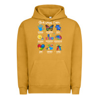 Pigment Peanut Butter god says i am autism Urban Hoodie - JahusDesignShop
