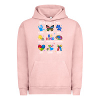 Pigment Salmon god says i am autism Urban Hoodie - JahusDesignShop