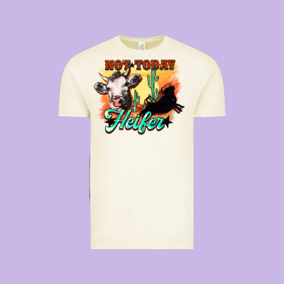 Not Today Heifer Vintage Tee Designed By Howdyjamesfarm