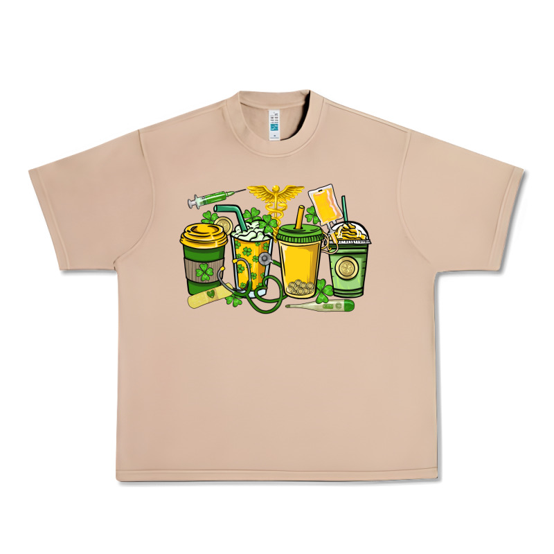 St. Patrick's Day Nurse Coffee Cups Urban Heavy Tee by HowdyJamesFarm | Teevron