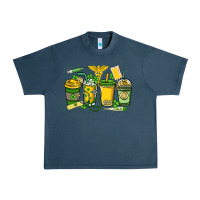Midnight Navy St. Patrick's Day Nurse coffee cups Urban Heavy Tee - HowdyJamesFarm