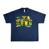Navy St. Patrick's Day Nurse coffee cups Urban Heavy Tee - HowdyJamesFarm