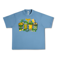 Pebble Blue St. Patrick's Day Nurse coffee cups Urban Heavy Tee - HowdyJamesFarm