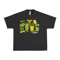 Pigment Black St. Patrick's Day Nurse coffee cups Urban Heavy Tee - HowdyJamesFarm