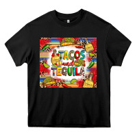 Black tacos and tequila Heavy Core Tee - RanaPortraitStore