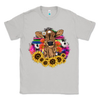 Moon Dust Baby Cow flower Classic Tee - HowdyJamesFarm