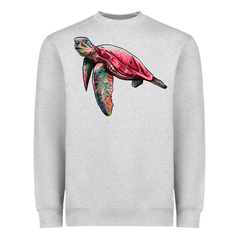Sea Turtle Pink Glitter Heavyweight Sweatshirt by Artiststas | Teevron