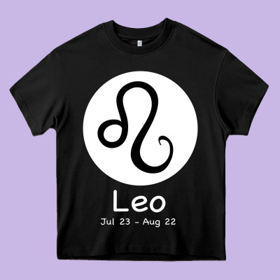 Leo Horoscope Heavy Core Tee Designed By Bettercallsaul