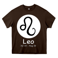 Chocolate Brown Leo Horoscope Heavy Core Tee - Bettercallsaul