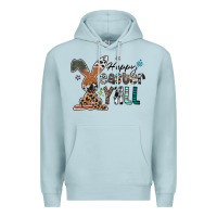 Blue Mist Happy Easter Y'all Premium Hoodie - CowhideDigitalArt