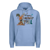 Colony Blue Happy Easter Y'all Premium Hoodie - CowhideDigitalArt