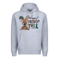 Heather Grey Happy Easter Y'all Premium Hoodie - CowhideDigitalArt