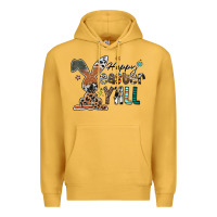 Mustard Happy Easter Y'all Premium Hoodie - CowhideDigitalArt