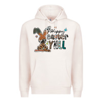 Pale Pink Happy Easter Y'all Premium Hoodie - CowhideDigitalArt