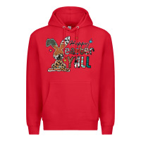 Red Happy Easter Y'all Premium Hoodie - CowhideDigitalArt
